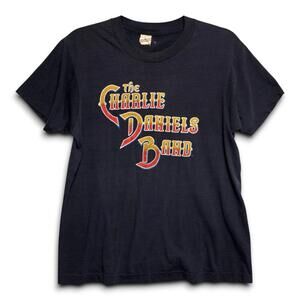 Vintage Screen Stars 1983 The Charlie Daniels Band Decade Of Hits Tour Shirt - L